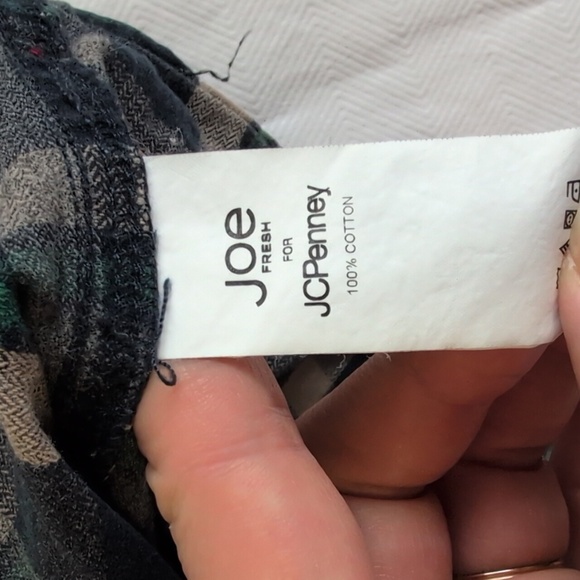 joe fresh x jcpenney plaid cotton flannel button down shirt 2T toddler boys - Picture 2 of 6